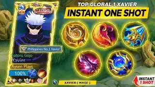 WTF DAMAGE!! XAVIER NEW BEST 1 HIT BUILD 2024! 😱 | RECOMMENDED BUILD AND EMBLEM | MLBB