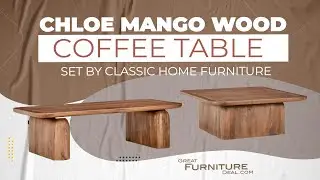 Chloe Table Collection by Classic Home Furniture | Sustainable Luxury Crafted with Mango Wood