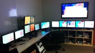 14 Monitors on a Single Windows 8 PC with USB Graphics Adapters