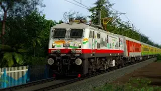 DURONTO EXPRESS WITH KALYAN PUSH-PULL LIVERY WAP-7 AND NEW AK LHB LSLRD | TRAIN SIMULATOR CLASSIC |