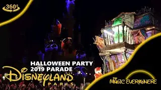 [VR 360] Disneyland Paris Halloween Party (Soiree) Parade 2019 - featuring Oogie Boogie