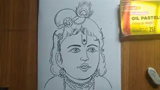 very easy line art bal krishna,krishna thakur drawing,how to draw bal gopal,how to draw lord krishna