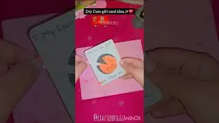 Handmade card for your loved ones /easy gift card ideas #diy #craft #handmade #giftideas #couple