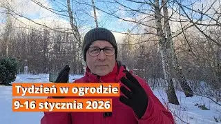 Tydzień w ogrodzie 9-16 stycznia 2026. Lustracja sadu i przegląd roślin. Co robię w ogrodzie.