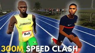 Usain Bolt vs Kylian Mbappe 300M [3D Speed Comparison]