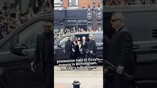 Ozzy Osbourne's Funeral Procession In Birmingham