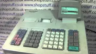 How To Process A Preset PLU Sale Sharp XE-A307 / XE-A407 / XE-A507 Cash Registers