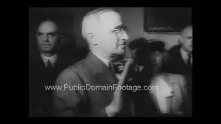 Death of U.S President Franklin D. Roosevelt FDR 1945 newsreel