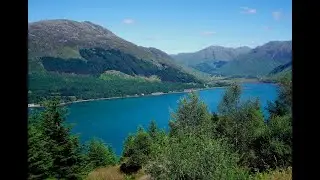 DJI Mavic Air 2. Flight over Loch Duich in the Highlands of Scotland.