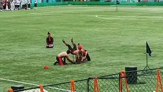 Manipuri martial art at parlour stadium 79th independence Day celebration #Gangtoksikkim #Gangtok 