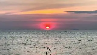 Jomtien beach sunset dec. 2025