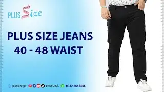 Plus Size Men's Jeans: Perfect Fit in Blue, Black & Grey (40-48 Waist)