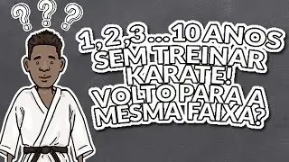 1, 2, 3... 10 Anos sem treinar karate, volto para a mesma faixa, graduação?
