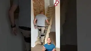 Escalera Plegable: Soluci&oacute;n Compacta para tu Hogar 🪜🏠 #AhorroDeEspacio #SolucionesPr&aacute;cticas