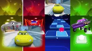 🏎️ Jackson Storm 🛻 vs Chick Hicks 🛺 vs Lightning McQueen 🚗 vs Dinoco King 🚙 | Coffin Dance 🪩