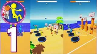 Jump Dunk 3D - Gameplay Walkthrough Part 1 (Android, iOS)