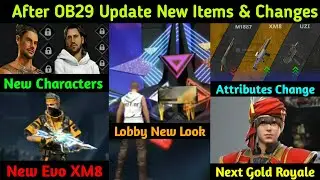 After OB29 Update Next Gold Royale | New Characters Ability | Evo XM8 Gun | Guns Attributes Changes