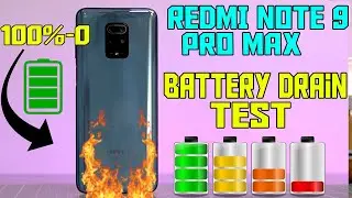 REDMI NOTE 9 PRO MAX BATTERY DRAIN TEST | REDMI NOTE 9 PRO BATTERY  TEST PUBG BY CONQUEROR PLAYER
