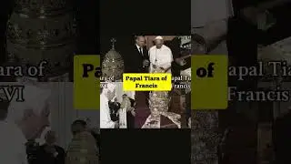The Tiara of Papal Benedict XVI and Francis #catholicchurch #popefrancis #popebenedictxvi #catholic
