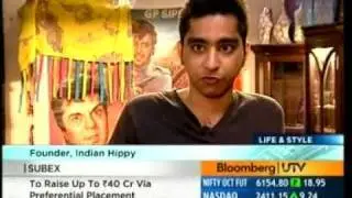 Custom Bollywood poster art hand painted by Indian Hippy featured in UTV Bloomberg