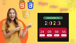 New Year Countdown | Countdown to 2023 | Using HTML, CSS and JavaScript 🎇