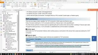 PLC Mitsubishi Fx5U TCP/IP (Active Open)