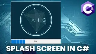 Create Splash Screen with Progress Bar  and Images Animation using C#.  C# Thread. C# Timer