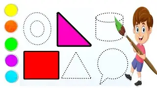 How to easy draw a cute 2D Shapes & Minion | Easy To draw a kids,Learn toddlers learning #butterfly