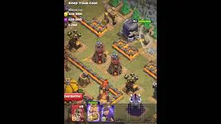 Chess King in Action at Goblin Map - Clash of Clans #shorts