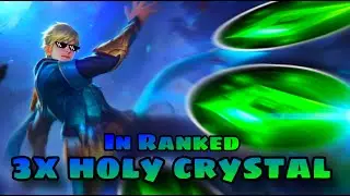 GLOBAL GUSION TRIES 3 X HOLY CRYSTAL BUILD! ~ 1000% BROKEN | CRAZY DAMAGE! - MLBB