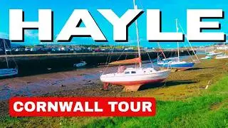 HAYLE To Hayle Beach Walking Tour 🌊  RELAXING Peaceful Coastal ASMR | CORNWALL 4K Walk (No Talking)