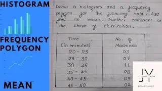Ignou | Histogram & Frequency Polygon and Mean | BCS-040 | June 2018 Q1 | @JY2.0