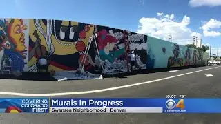 Artists Create Murals In Swansea Neighborhood