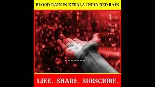 Blood Rain In Kerala India Red Rain|YK FACTS|#shorts