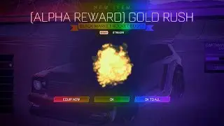 PLAYING ROCKET LEAGUE WITH THE GOLD ALPHA BOOST!