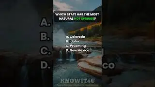 🌋♨️🌲 Geography Quiz: Which State Has the Most Natural Hot Springs? #geographyquiz #usatrivia #quiz