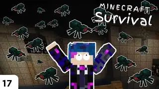 Oh My! Cave Spider Farm - Minecraft Survival Ep 17