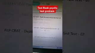 test book psycho test problem #skjha #alp #alppsycho @Testbook