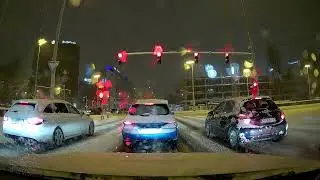 Snow Storm City Drive