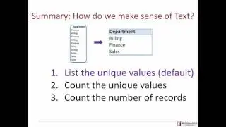 Basics of Aggregation Part 2 - How do we make sense of Text?