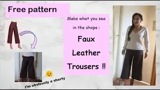 DIY faux leather pants !!