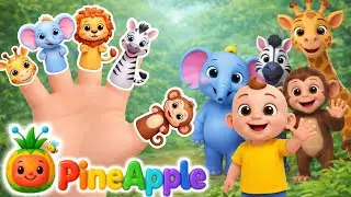 Animals Finger Family | PineApple Nursery Rhymes & Kids Songs
