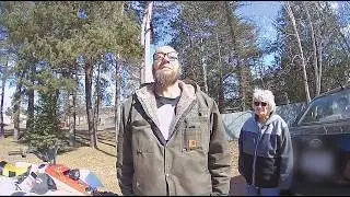 Пьяный мужчина сломал квадроцикл, пытаясь приготовить пончики