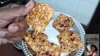 आयरन और कैल्शियम से भरपूर चना चिक्की चने की चिक्की CHANA GUR KI BARFI 