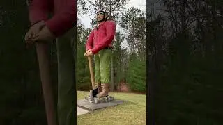 Paul Bunyan And Babe The Blue Ox / Ossineke, Michigan.  #shorts