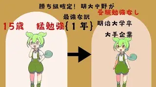 [中学生必見]知ってるだけで差がつく最強コスパで明治大学に入る方法。｛明治大学付属中野高校の1年間｝