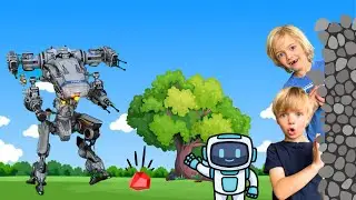 Sky and Finn's Epic Battle Against Robot Invasion! | Adventure Stories with Sky and Finn