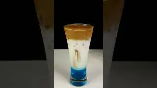 Blue Latte | Blue curacao Drink #shorts