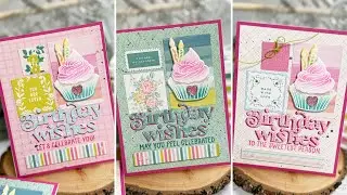 Patterned Paper + Ephemera Pair Up for Easy, Happy Cards with Nichol Spohr and Simon's June Kit!