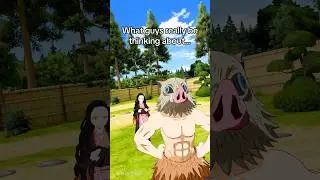 What Inosuke is really thinking&hellip; #demonslayer #anime